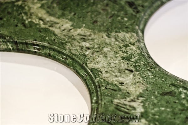 Forest Green Marble Bathroom Countertops,Indian Green Marble Vanity Tops