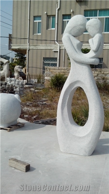 Landscape Garden Stone Morden Art Abstract Sculpture, White Marble Sculpture & Statue