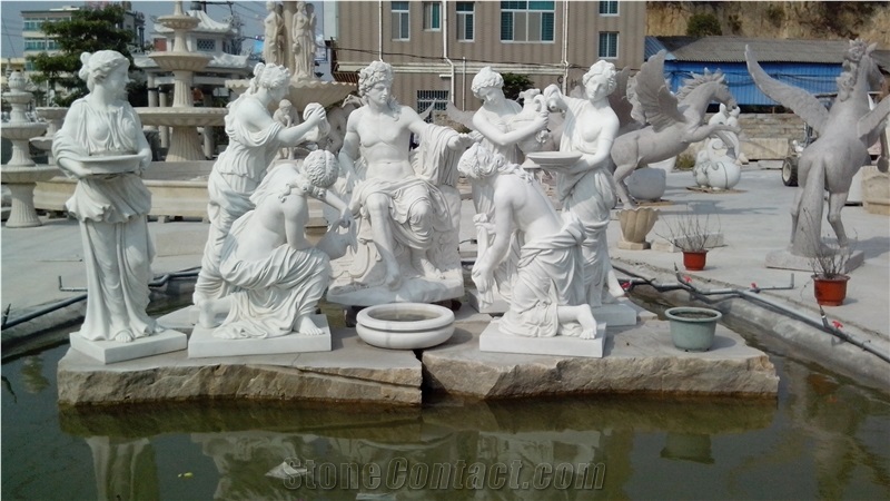Western Religious Statues&Sculptures, White Marble Religious Statues