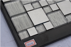 Glass Mixed Metal Mosaic Manufacture China H5336 Silk Road Metal