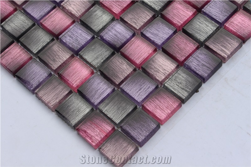 Glass Mixed Mosaic Manufacture China H5336 Silk Road Metal