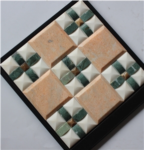 Honey Onyx Mosaic Manufacture China Hn-07, Green Onyx Mosaic