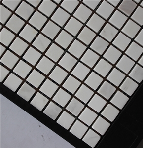 Volakas Marble Mosaic,White Marble Mosaic China Manufacture A048s-15