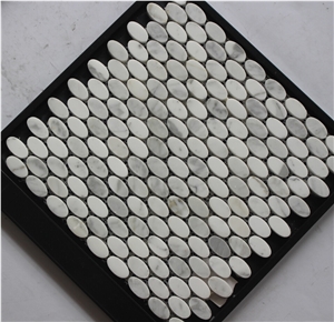 Volakas Marble Mosaic,White Marble Mosaic China Manufacture A064s
