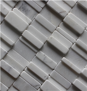 Volakas Marble Mosaic,White Marble Mosaic China Manufacture A120gd
