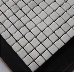 Volakas Marble Mosaic,White Marble Mosaic China Manufacture A120m-15a