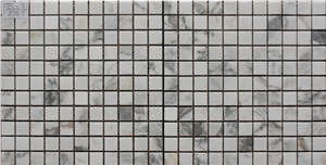 Volakas Marble Mosaic,White Marble Mosaic China Manufacture A120p-20a