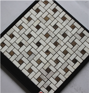 Volakas Marble Mosaic,White Marble Mosaic China Manufacture Hp-29s