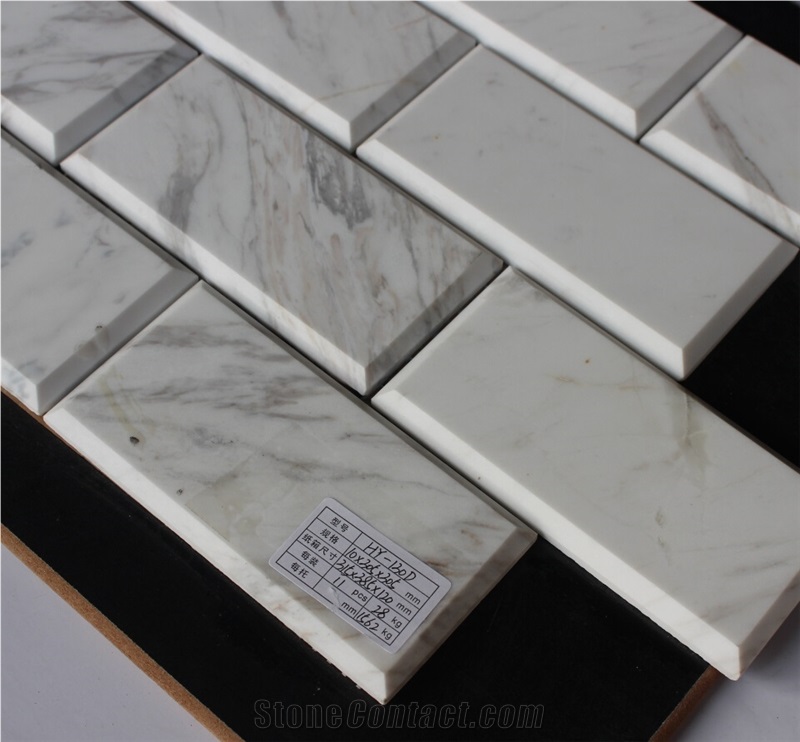 Volakas Marble Mosaic,White Marble Mosaic China Manufacturehy-130d