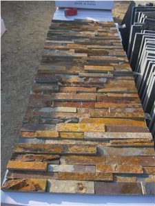 China Rusty Slate Stacked Stone,Cultured Stone,Ledge Stone for Wall Panel Decor