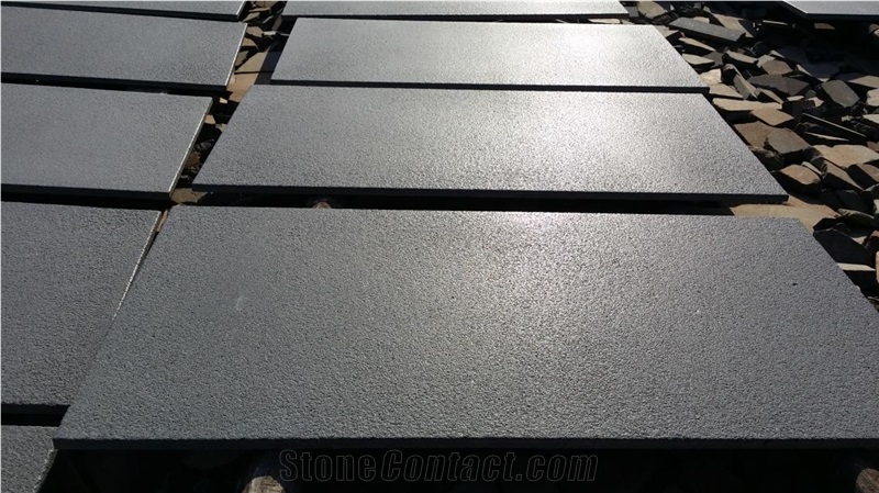 Grey Basalt Sandblasted+Brushed/China Grey Basalt Tiles&Slabs/Inca Grey/Basaltina
