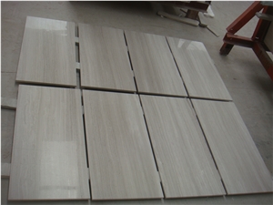 White Wood Vein Marble Tiles,China White Marble, White Wood Grain Marble