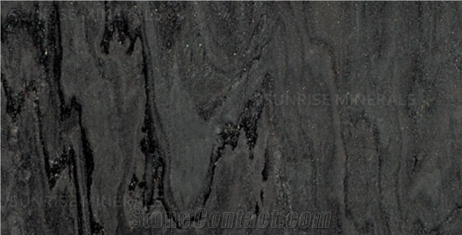 Monsoon Black Quartzite Slabs & Tiles, India Black Quartzite