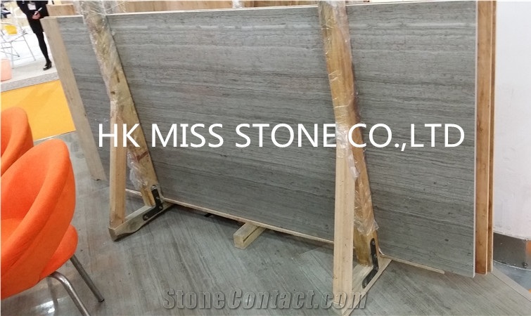 China Grey Wood Marble,Polished Wooden Grey Slabs/Tiles,Wall Cladding,Polished Wall Covering Tiles/Sinks Ect.