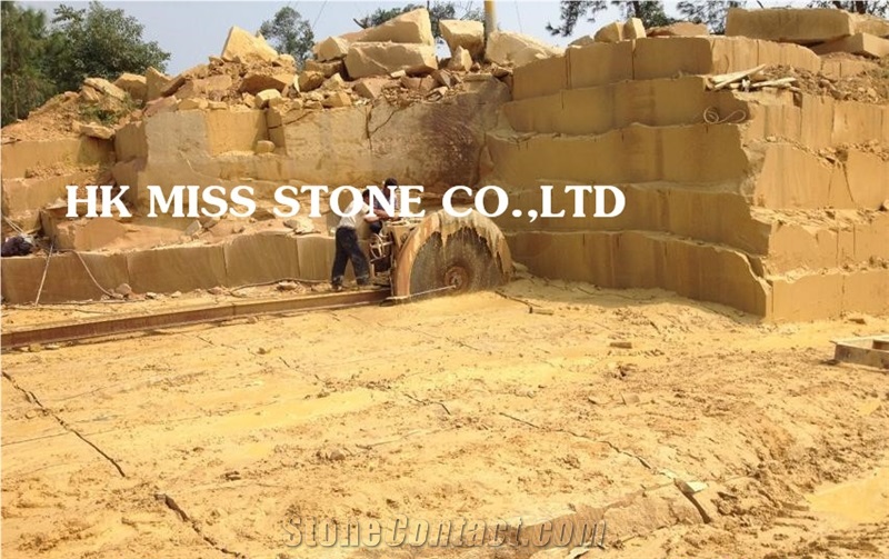 China Sandstone Blocks,China Yellow Sandstone