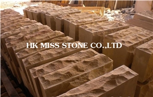 Natural Yellow China Mushroom Stone,Wall Cladding
