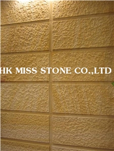 Natural Yellow China Mushroom Stone,Wall Cladding
