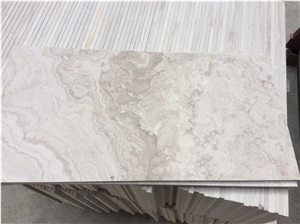 Polished Cross Cutting Wooden White Marble Slabs/Tiles,Quarry Owner,China White Marble