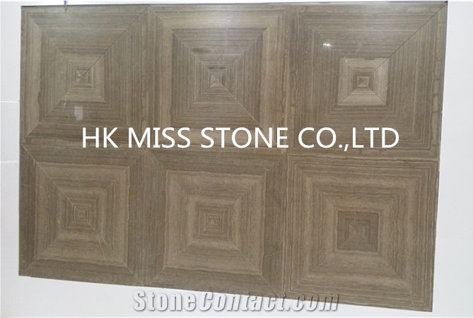 Wooden Grey Wall Cladding,Polished Grey Wood Marble Tiles