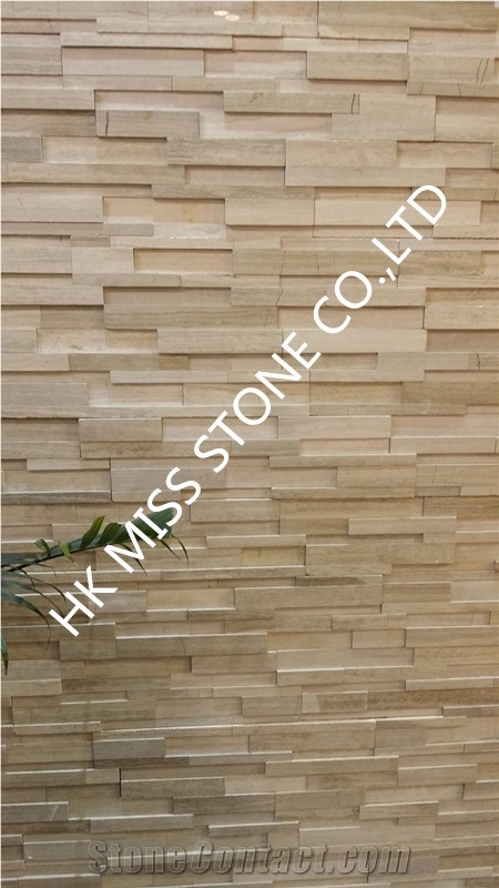 Wooden Marble Culture Stone Tiles, Wooden White/Wooden Grey Culture Stone,Natural Culture Marble