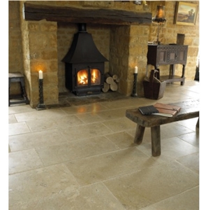 St Benedict Limestone Antique Floor Tiles