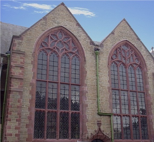 Holy Trinity, Blackpool, St Bees Sandstone Window Surround and Masonry
