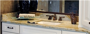 Golden Rustic Granite Bath Top
