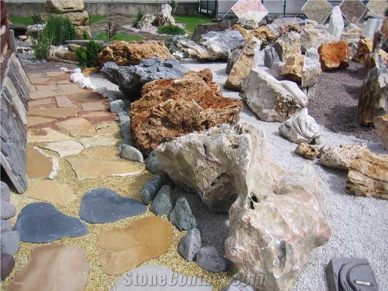 Moon Stone Garden Decorative Boulders