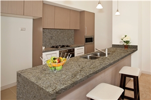Giallo Imperiale Granite Kitchen Island Top Design