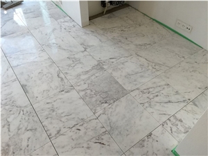 Macedonian White Marble Floor Tiles