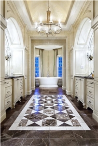 Breche Versailles Marble Bathroom Floor Tiles