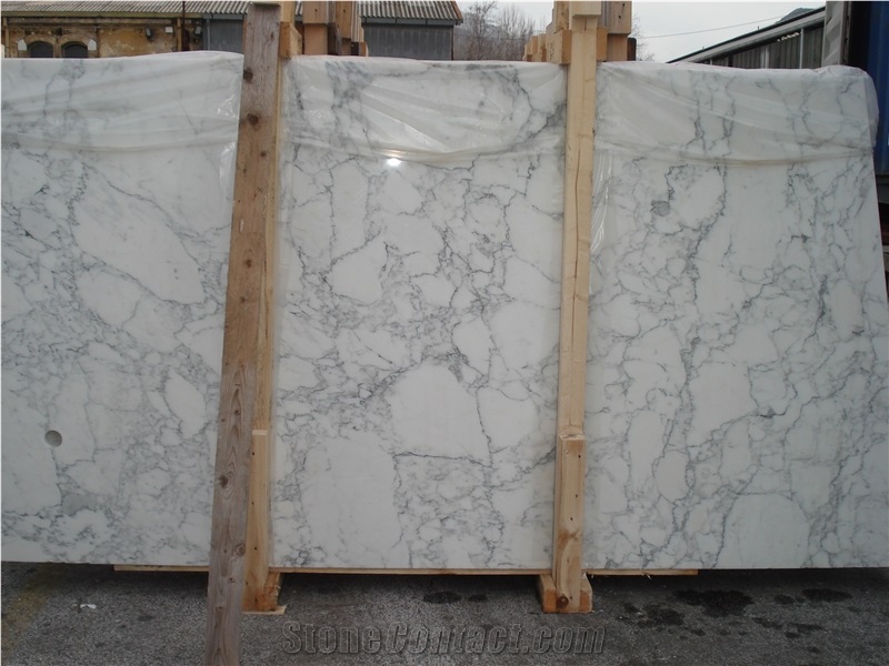 Arabescato Marble Slabs & Tiles, Italy White Marble