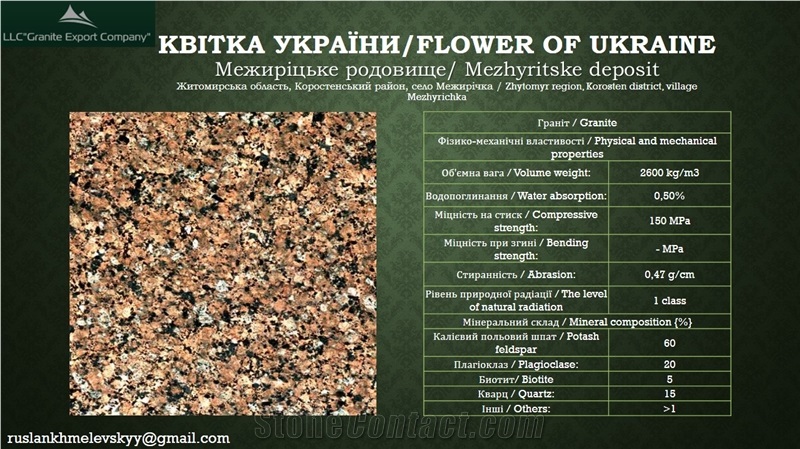 Flower Of Ukraine Granite