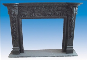 Sf-019, Black Granite Fireplace