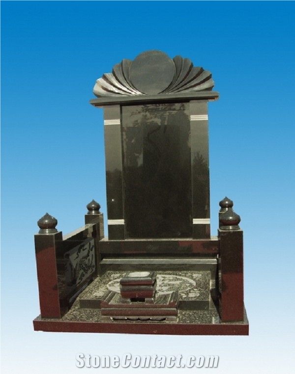 Sm-006, Black Granite Monument & Tombstone