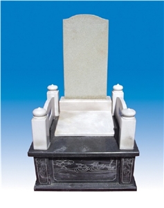 Sm-007, White Marble Monument & Tombstone