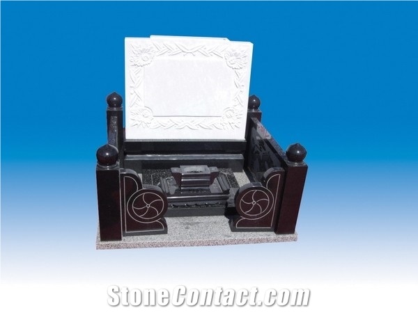 Sm-010, White Marble Monument & Tombstone
