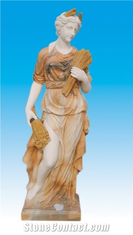 Ss-019, Brown Marble Sculpture & Statue