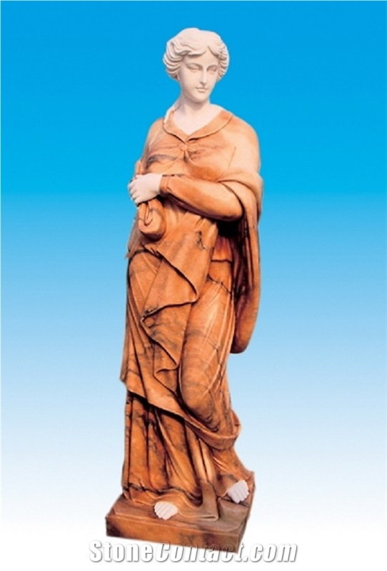 Ss-021, Beige Marble Sculpture & Statue