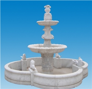 Szf-015, White Marble Fountain