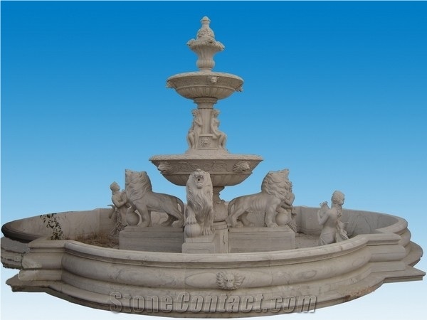 Szf-020, Beige Marble Fountain