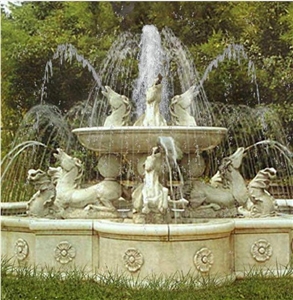 Szf-024, Beige Marble Fountain