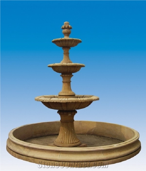 Szf-026, Brown Marble Fountain