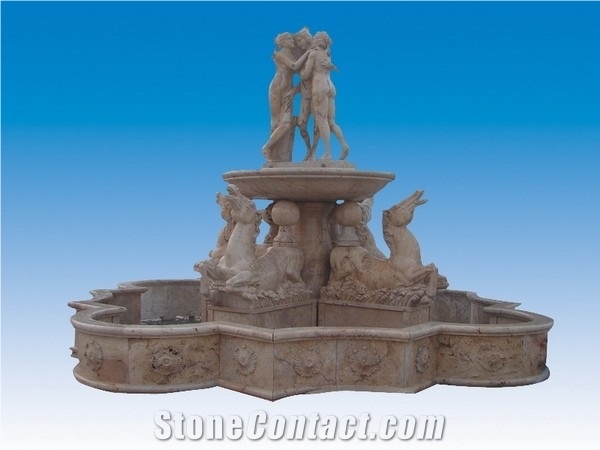 Szf-028, Brown Marble Fountain