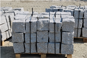 Kostrza Granite Sawn Cut Cobbles, Cube Stone