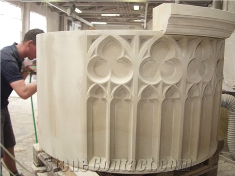 Fabrication Of a Gothic Fountain Made Of Udelfanger Sandstone