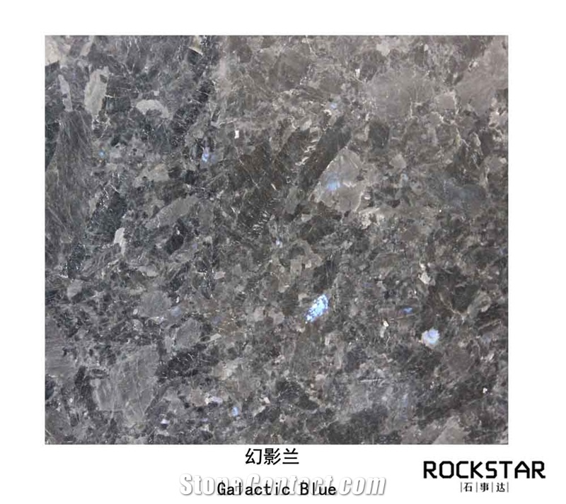 Cheap China Galactic Blue- Polished/Flamed/Bush Hammered Granite