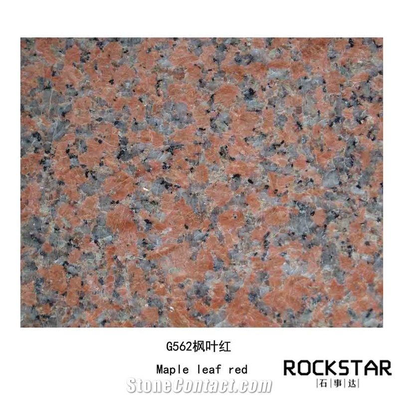 Cheap China Maple Leaf Red- Polished/Flamed/Bush Hammered Granite