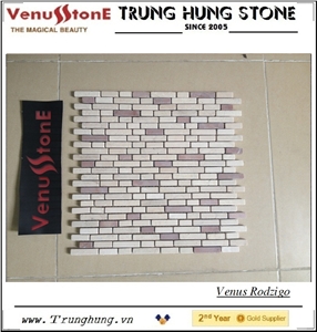 Multicolor Tumbled Marble Mosaic Tiles