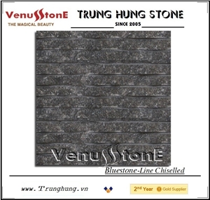 Vietnam Blue Stone Line Chiselled